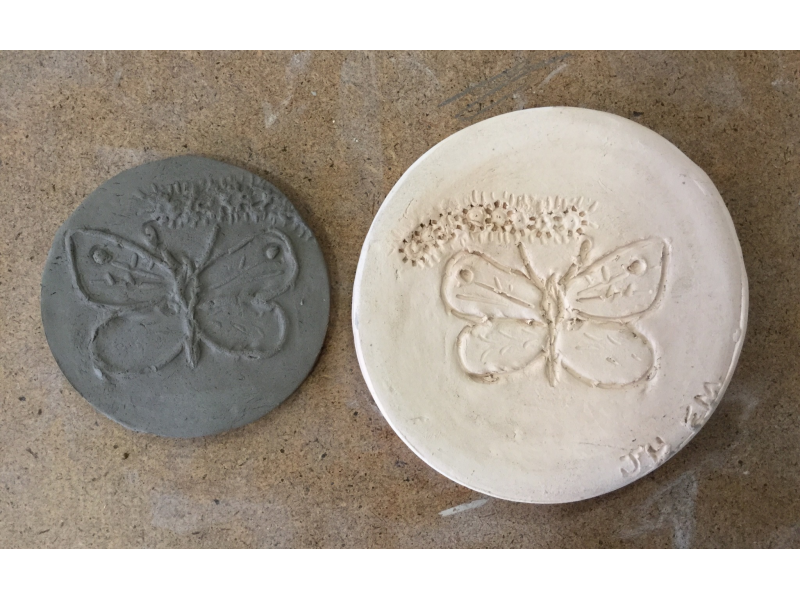 Delicate clay print