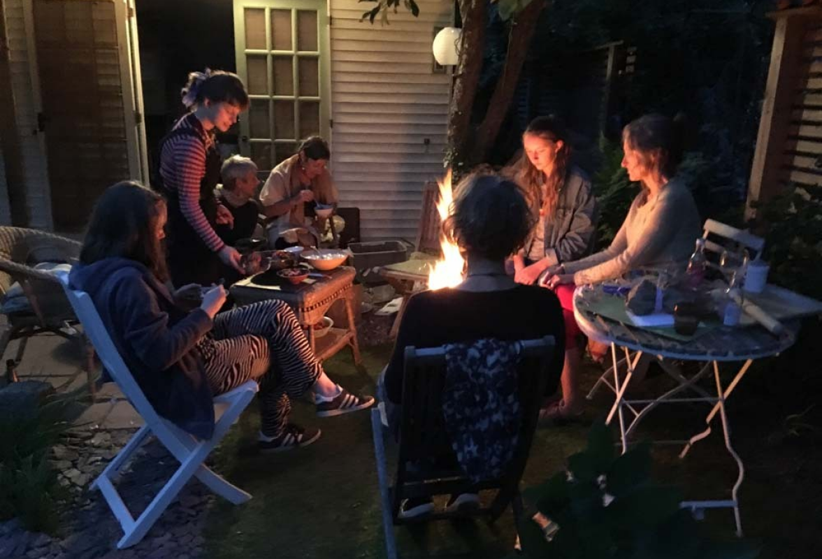 Evenings around a fire