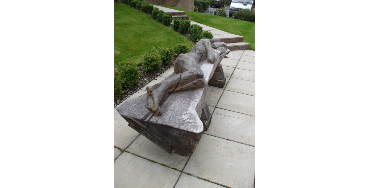 Clintons bench in situ