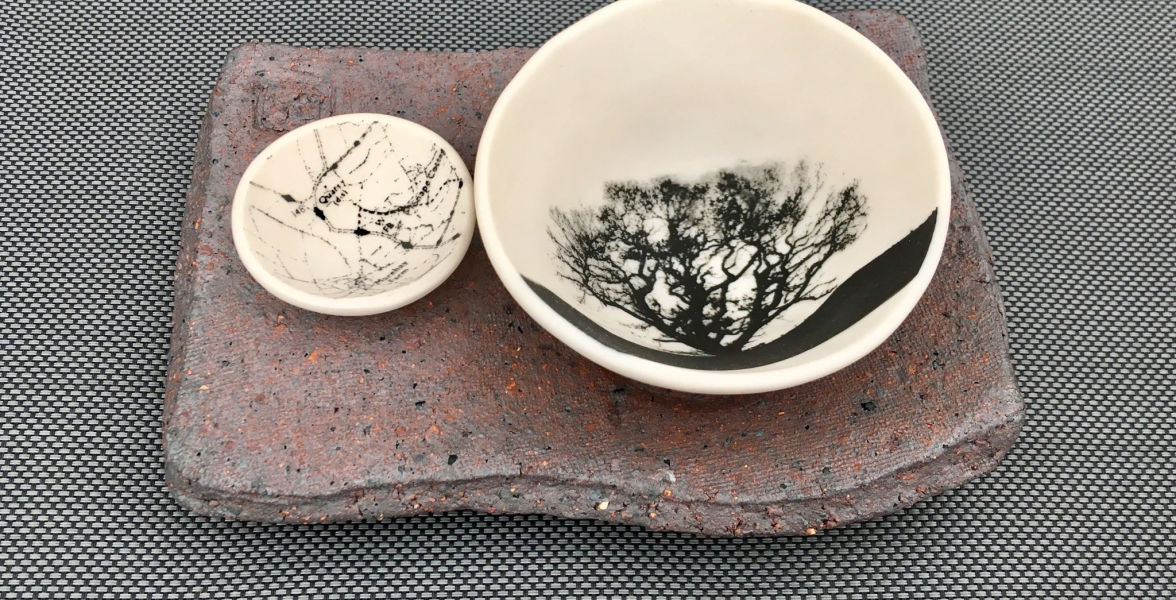  Tree and map bowls