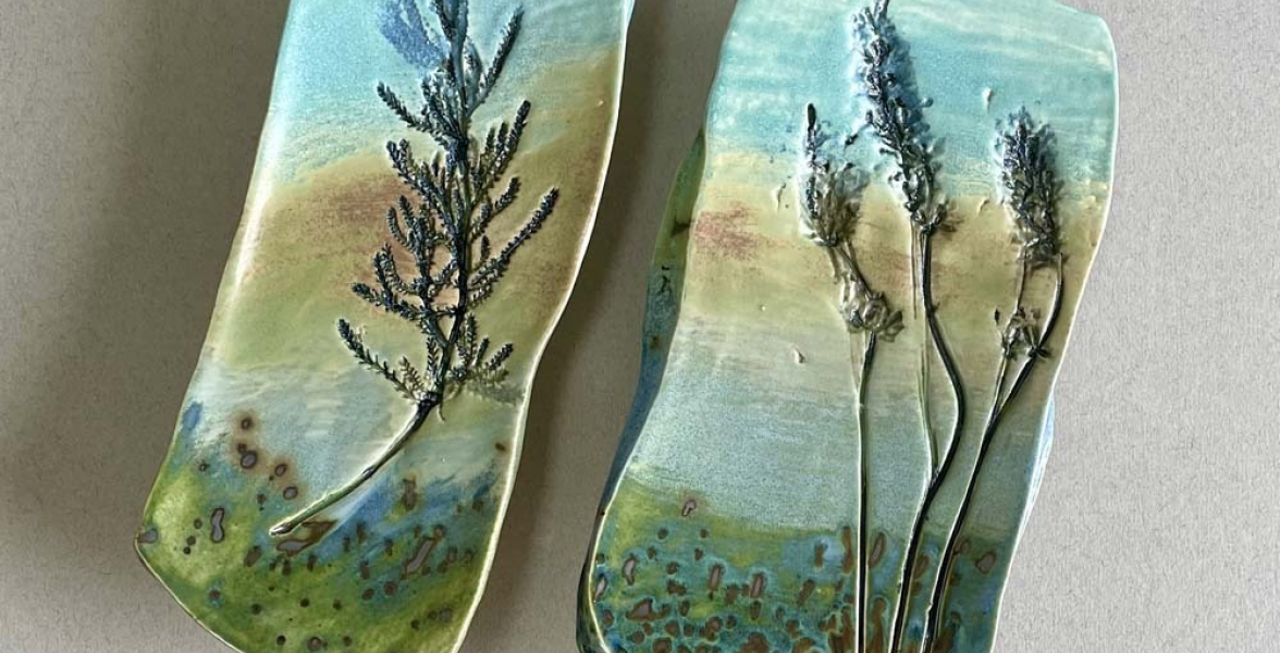 Plant textured platters