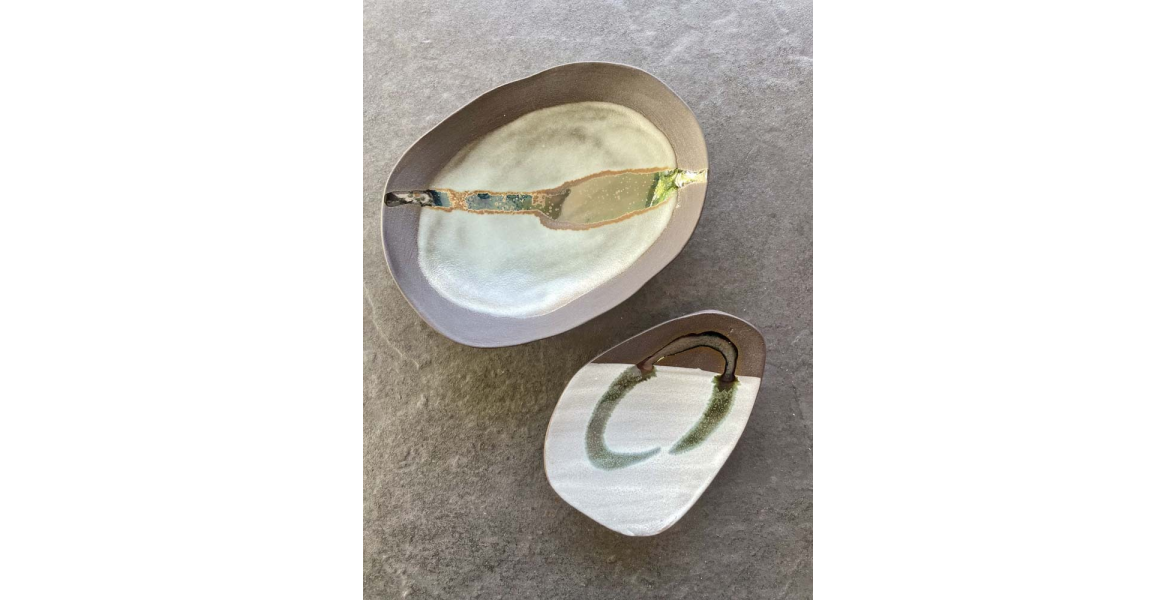 Black porcelain bowls