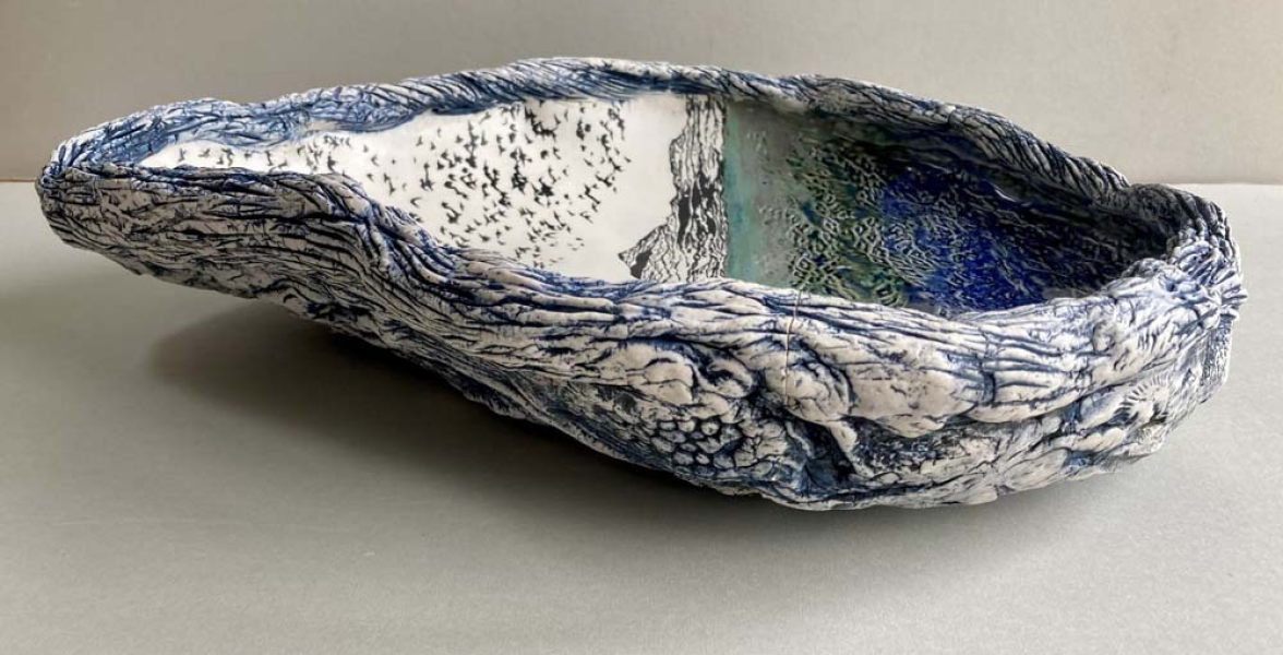 Large Oyster Shell Bowl