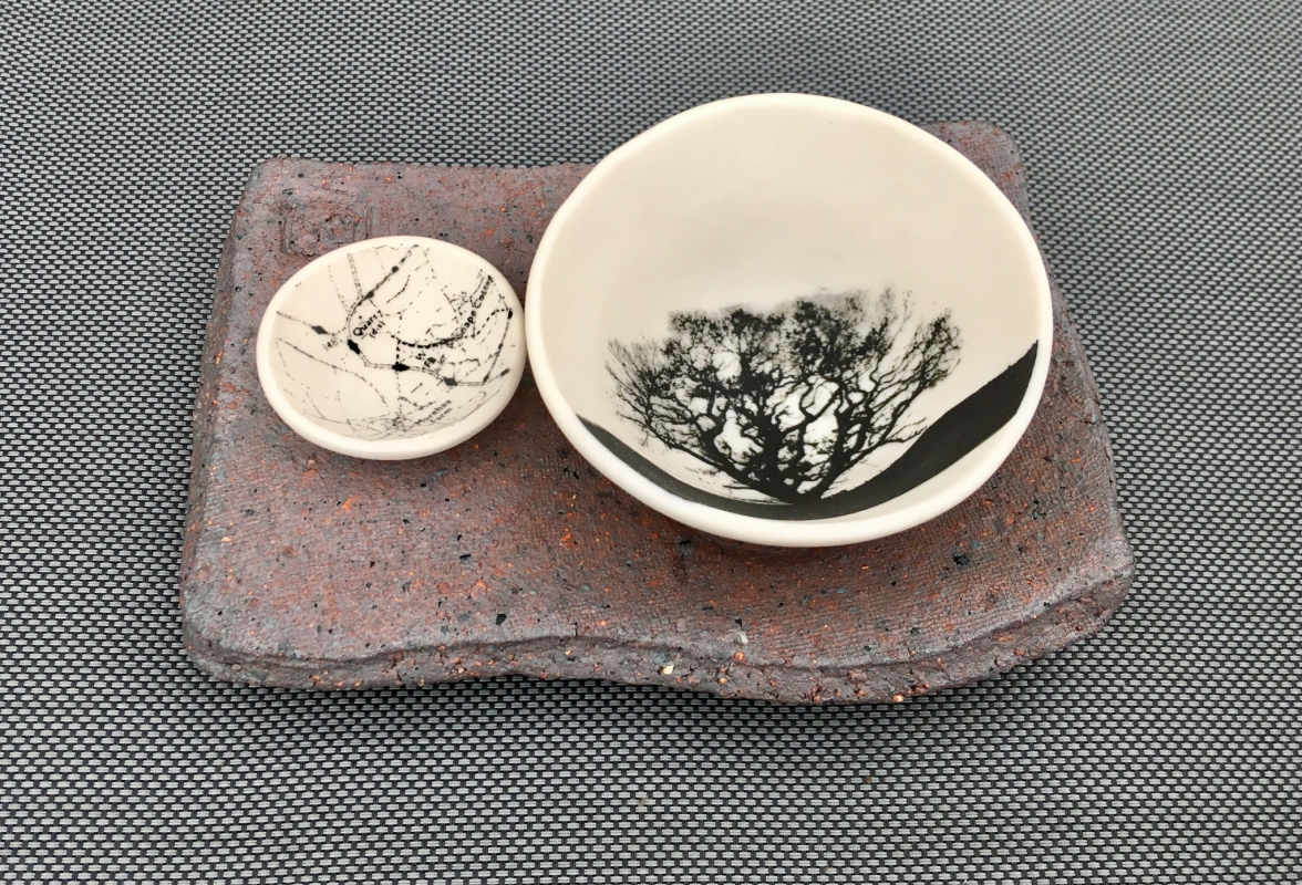  Tree and map bowls