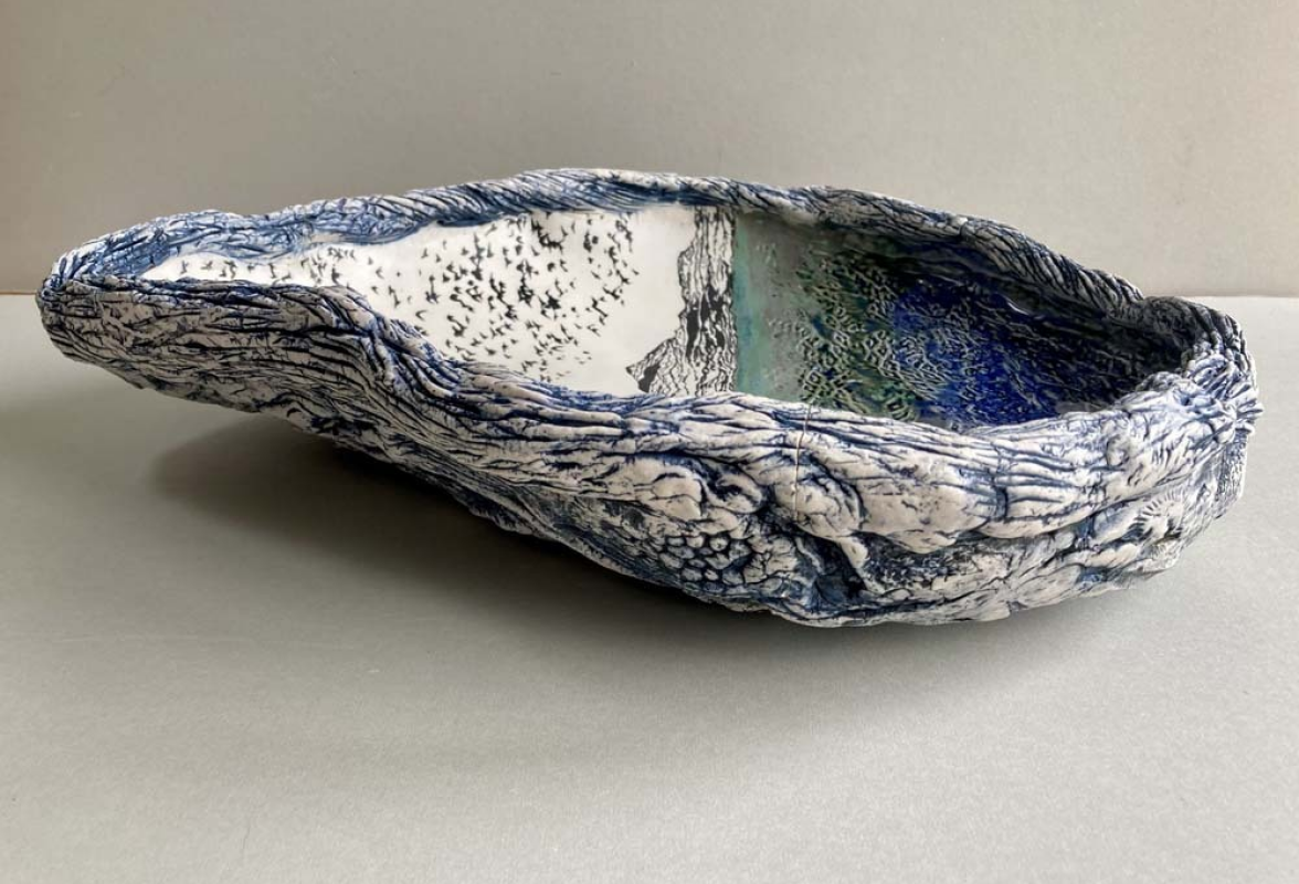 Large Oyster Shell Bowl