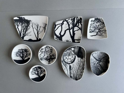 Group of tree bowls