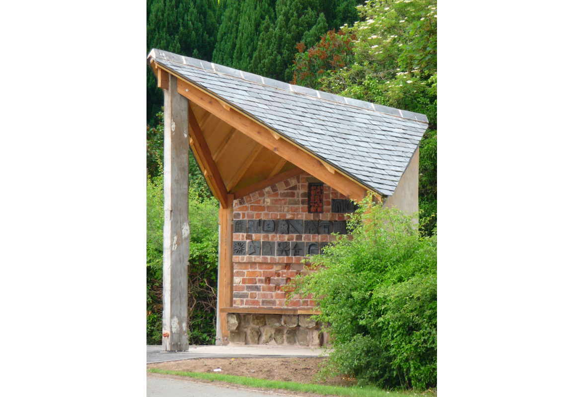 Benchart Bus Shelter II - Cross Houses Village, Shropshire