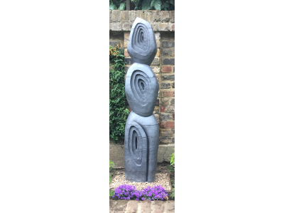 Carved brick garden sculpture - private commission  