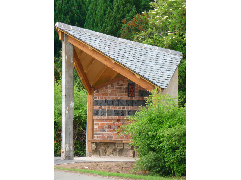 Benchart Bus Shelter II - Cross Houses Village, Shropshire