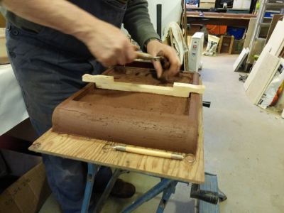 Carving out tile tops