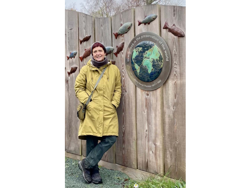 Ruth with ceramic installations