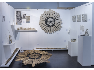 Two Mandalas Earth and Stone at Line Exhibition