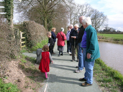 A family walk to enjoy the new sculptures