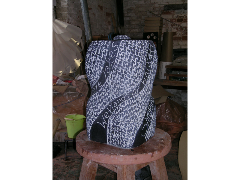 Freshly painted fender