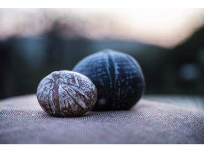 Pocket terracotta and black Porcelain stone