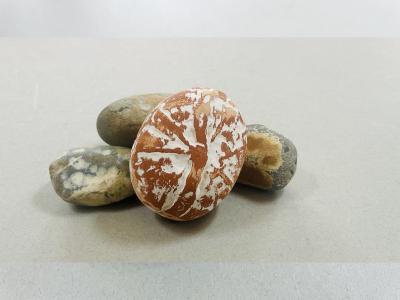 Ashes contained in small teracotta memory stone