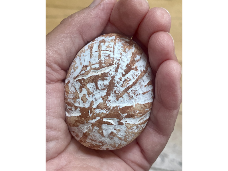 Ashes Memory Stone - held in the palm of my hand